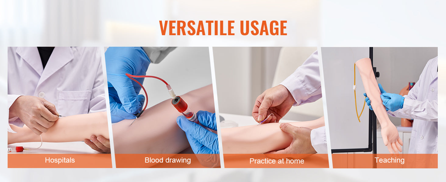 Phlebotomy Practice Kit – Complete IV Venipuncture Training Kit with Carrying Bag for Students & Interns